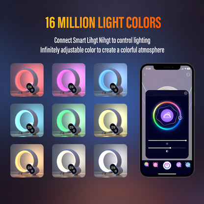 Avelena | 3-in-1 Bluetooth Lautsprecher und Weckerlampe - Beleuchtet Lampe Gute Geschenke für neues Zuhause