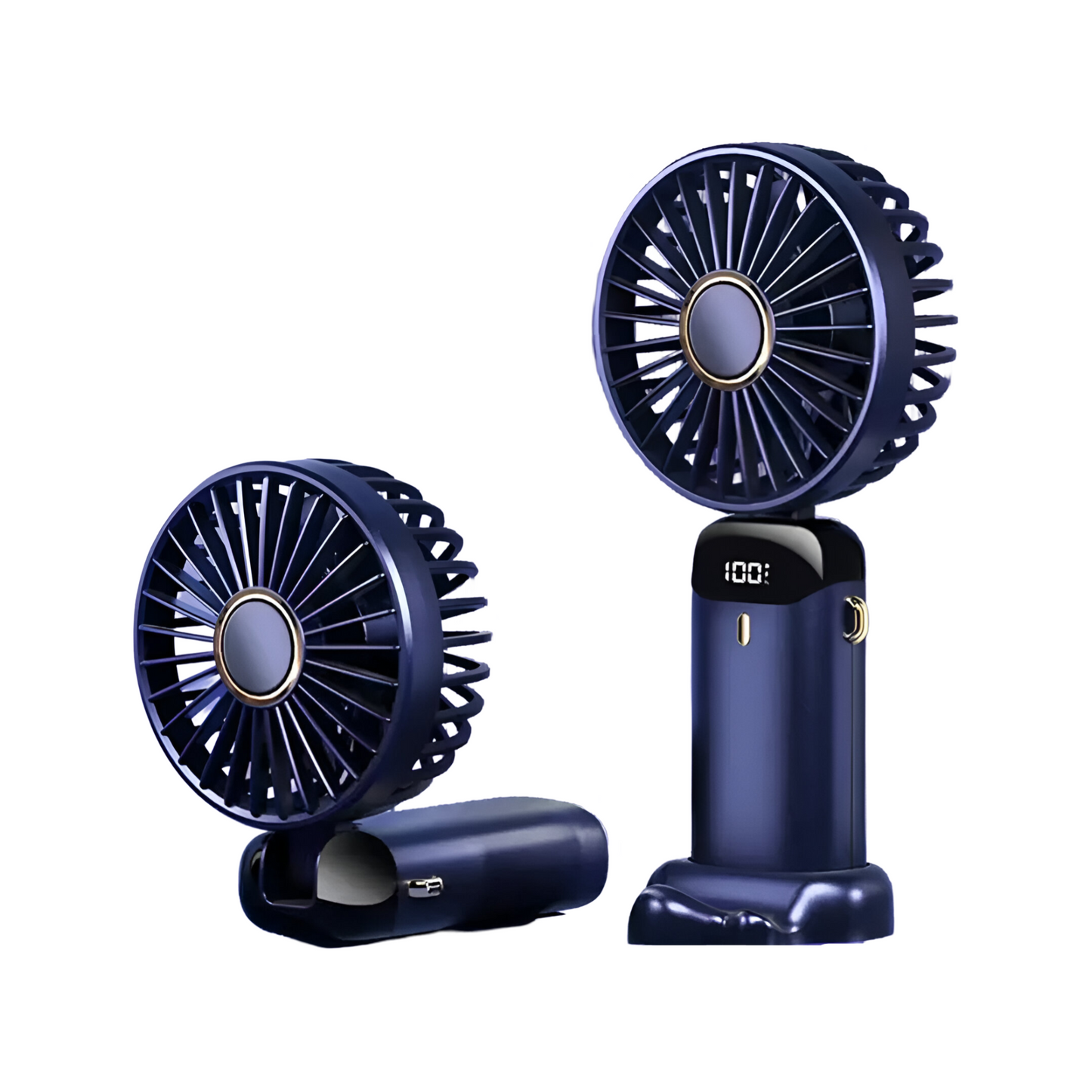 Avelena | Wiederaufladbarer tragbarer Mini Ventilator | 5-Stufen, 90-Grad verstellbar & leise für Büro, Zuhause & den Außeneinsatz