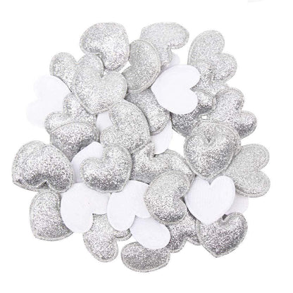 Avelena | 100 Stück Glitzer Patches Glänzende Feste Krone Herz Stern Kaninchen Zubehör für Bekleidungs Nähmaterialien Kleidung Dekoration