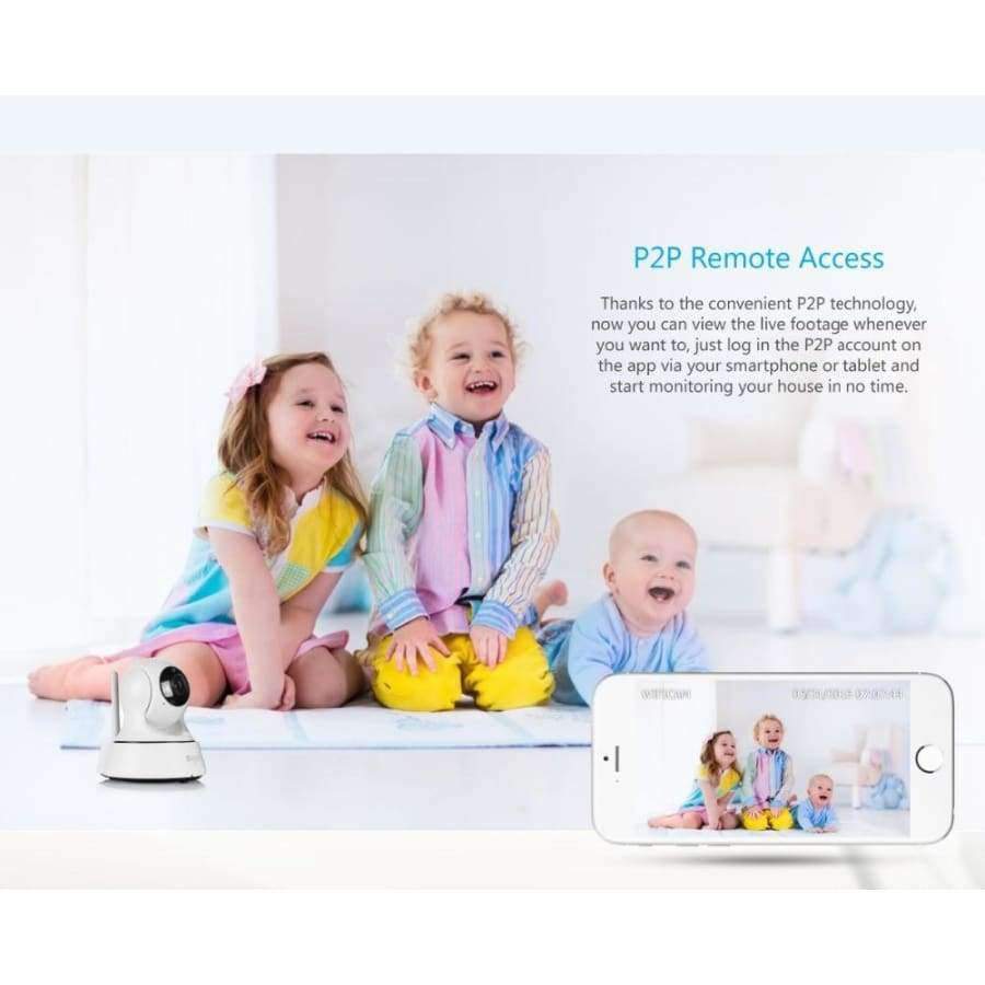 Avelena | Sannce Wifi Ip Kamera Hd 720P Drahtlos 1Mp Smart Cctv Sicherheitskamera P2P Netzwerk Babyphone Heimschutz Mobile Fernkamera