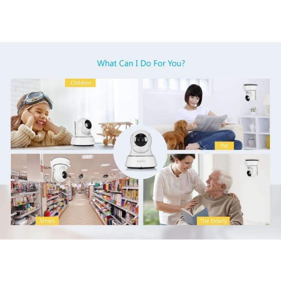 Avelena | Sannce Wifi Ip Kamera Hd 720P Drahtlos 1Mp Smart Cctv Sicherheitskamera P2P Netzwerk Babyphone Heimschutz Mobile Fernkamera