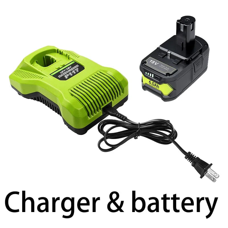 Avelena | 6Ah für Ryobi P108 18V One+ Plus Batterie 18 Volt Lithium-Ionen Elektrowerkzeuge P104 P107 Rb18L50 Rb18L20 P108
