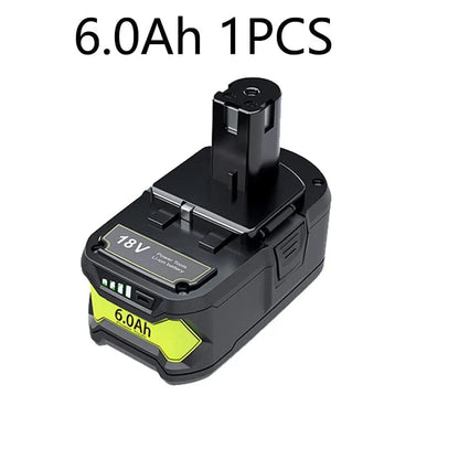 Avelena | 6Ah für Ryobi P108 18V One+ Plus Batterie 18 Volt Lithium-Ionen Elektrowerkzeuge P104 P107 Rb18L50 Rb18L20 P108