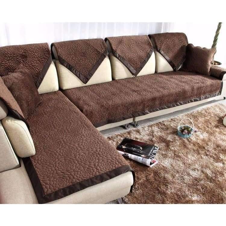 Avelena | 1 Stück Sofa Bezug Handtuch Fleece Stoff Anti-Milben Modernes Sofa Handtuch Überzug Sitz Couch Bezug Für Wohnzimmer Home Dekoration Rutschfest