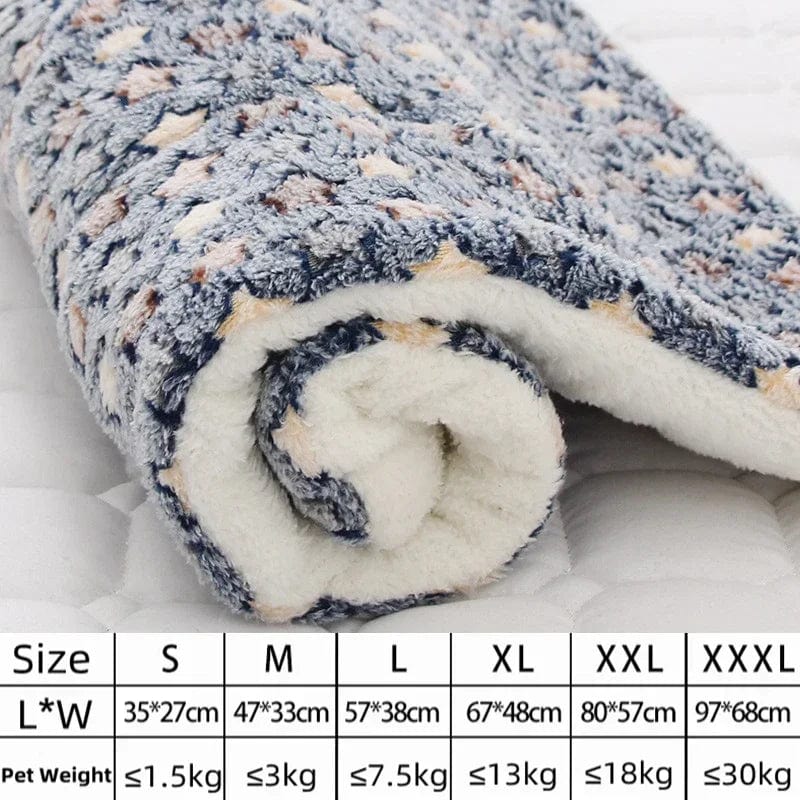 Avelena | Hundesofa Dickes Hundekissen Katze Weiche Fleece-Unterlage Teppich Schlafmatte Kissen Zuhause Waschbar Teppich Hält Warm Tierbedarf Cama Perro