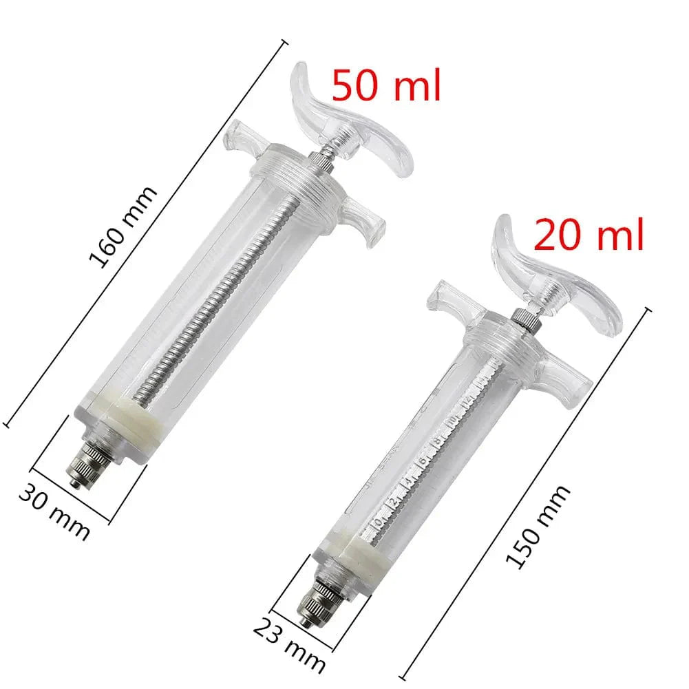 Avelena | 1 Set 10Ml/20Ml/50Ml Vogelfutter Spritze Kit Mit 6 Stück Gewölbten Gavage Rohren Vogel Fütterung Futter Medizin Zubehör