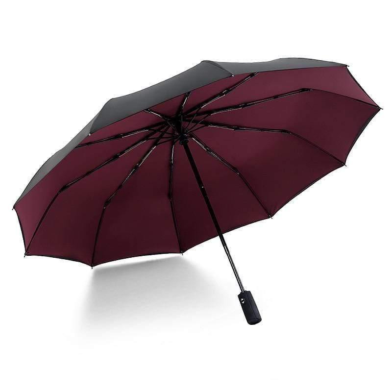 Avelena | Automatischer Falt-Regenschirm Frauen Männer Auto Luxus Groß Winddichter Regenschirm Regenschirm Männer Regen Schwarz Lack