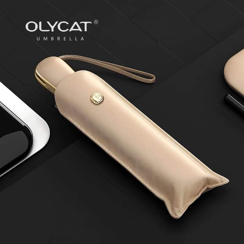 Avelena | Automatischer Regenschirm für Frauen Ultraleicht Reise Sonnenschirm Mädchen Anti-Uv Tragbare Faltbare Schirme 6 Rippen Parasol