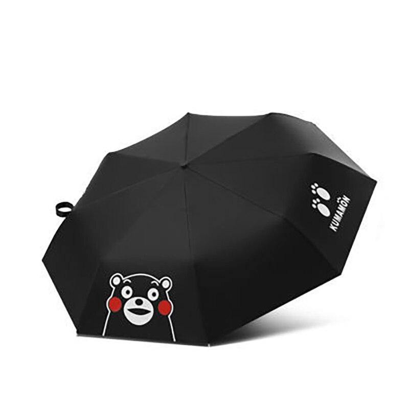 Avelena | Mode 3-Faltender Bärenmuster-Regenschirm Faltenden Damen Uv Regensichere Cartoons Regenschirm Parasol Regen Sonnen-Regenschirme Yd200161 - Yd200161