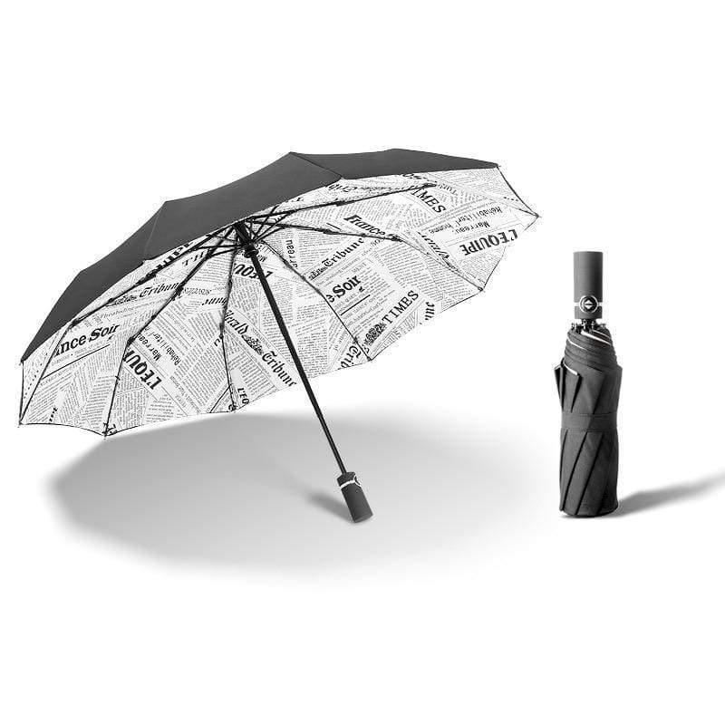 Avelena | Luxus Winddicht Faltender Automatischer Blau Himmel&Weiße Wolken Regenschirm für Frauen Männer Uv Auto Sonnen Regen Regenschirm Damen Yd063