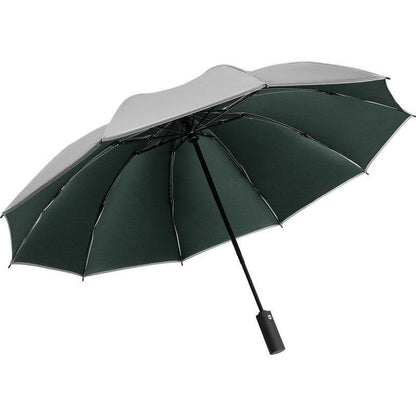 Avelena | Regenschirm Frauen Regenfest Winddicht Reflektierender Regenschirm Regen Frauen Anti-Uv Regenschirme Pink Drei-Faltende Automatische Regenschirme