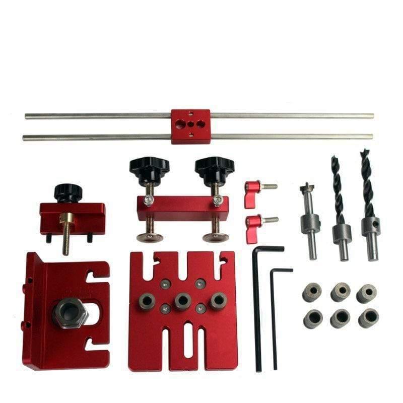 Avelena | Doweling Jig Holzverarbeitung 3 In 1 Loch Bohrer Punch Positionierer Führungsortungsgerät für Möbel Schnelle Verbindung Holzverarbeitung Diy Werkzeuge