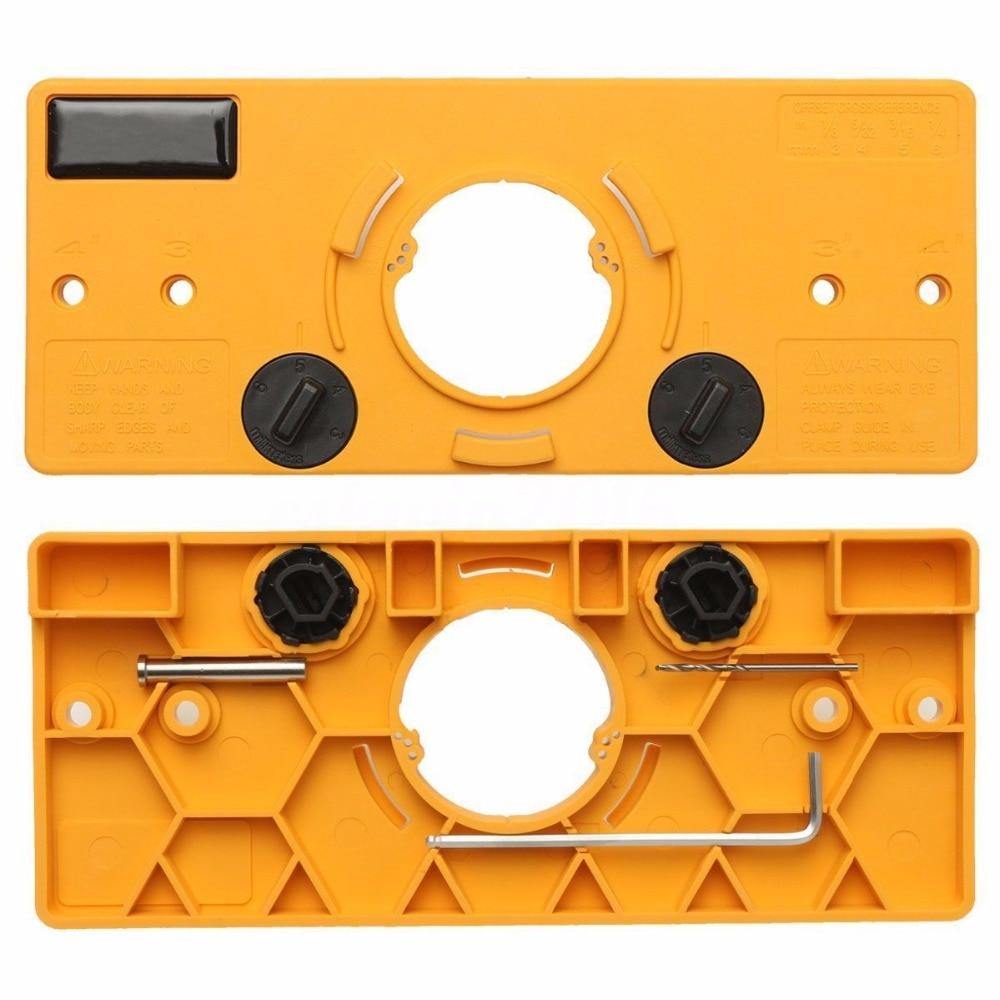 Avelena | 15Mm-35Mm Cup Stil Hinge Driver Bohr Jig Bohrschablonen Set Türlochschablone für Verdeckt Hinge Jig Holzarbeiten Diy Werkzeug