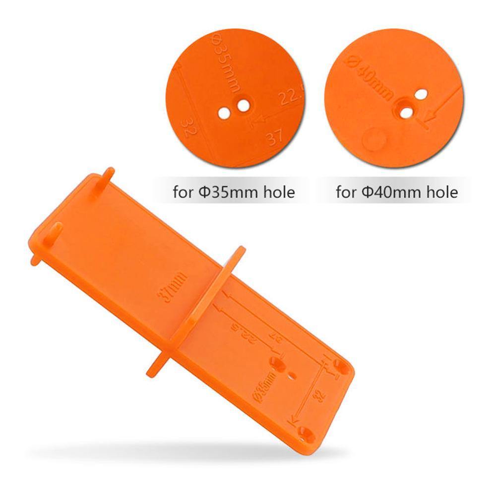Avelena | 35Mm 40Mm Scharnierlochbohrführer Locator Lochöffner Vorlage Türschränke Diy Werkzeuge für Holzarbeit Handwerkzeug Set