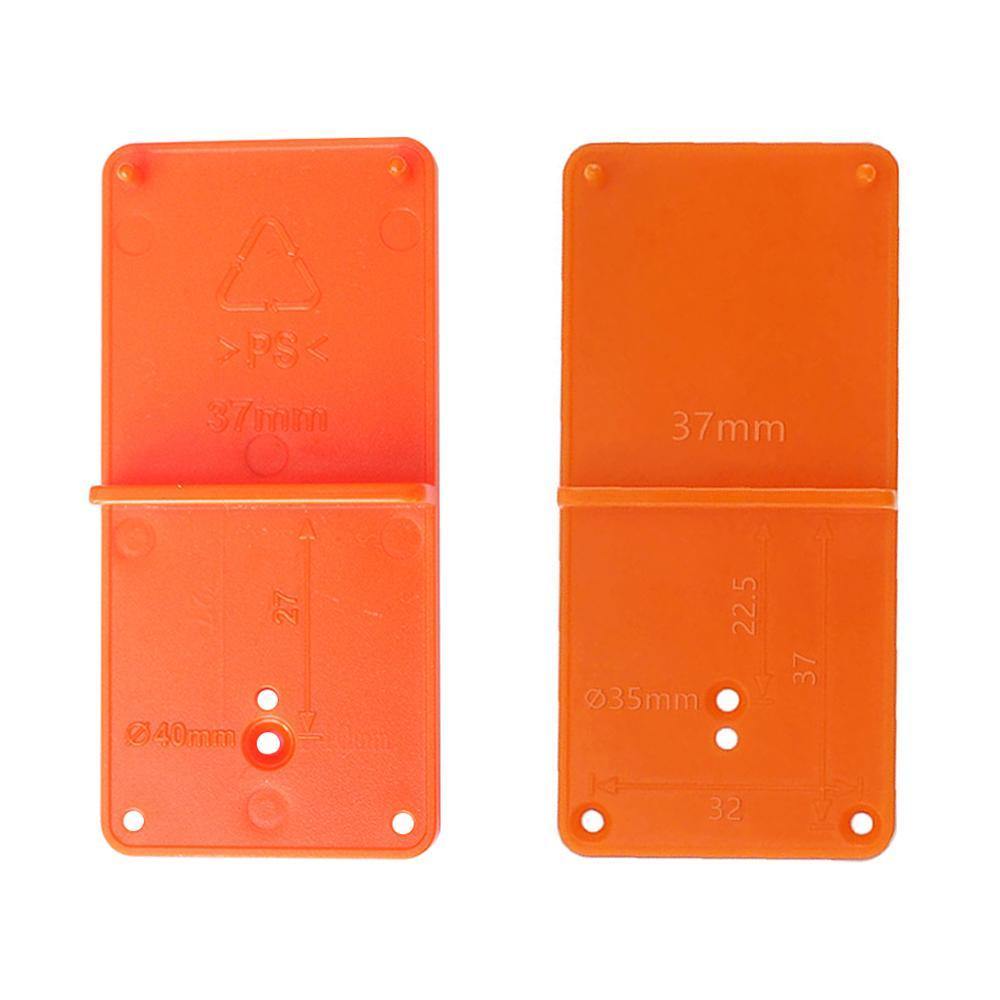 Avelena | 35Mm 40Mm Scharnierlochbohrführer Locator Lochöffner Vorlage Türschränke Diy Werkzeuge für Holzarbeit Handwerkzeug Set