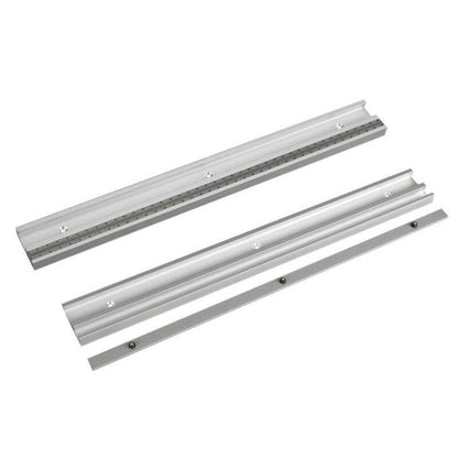 Avelena | 400-800Mm Aluminiumlegierung T-Slot Schiene mit Skala und Gehrungsstopp Bewegliche Skala T- Slots Frästisch Sägestation Holzarbeiten Diy