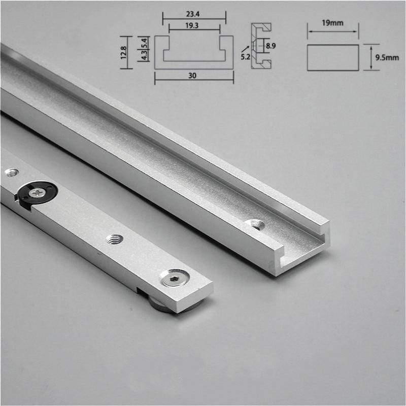 Avelena | Aluminiumlegierung T-Schienen Slot Gehrungsführung und Gehrungsleiste Schieber Tischsäge Gehrungsmaßstab Holzwerkzeuge Diy
