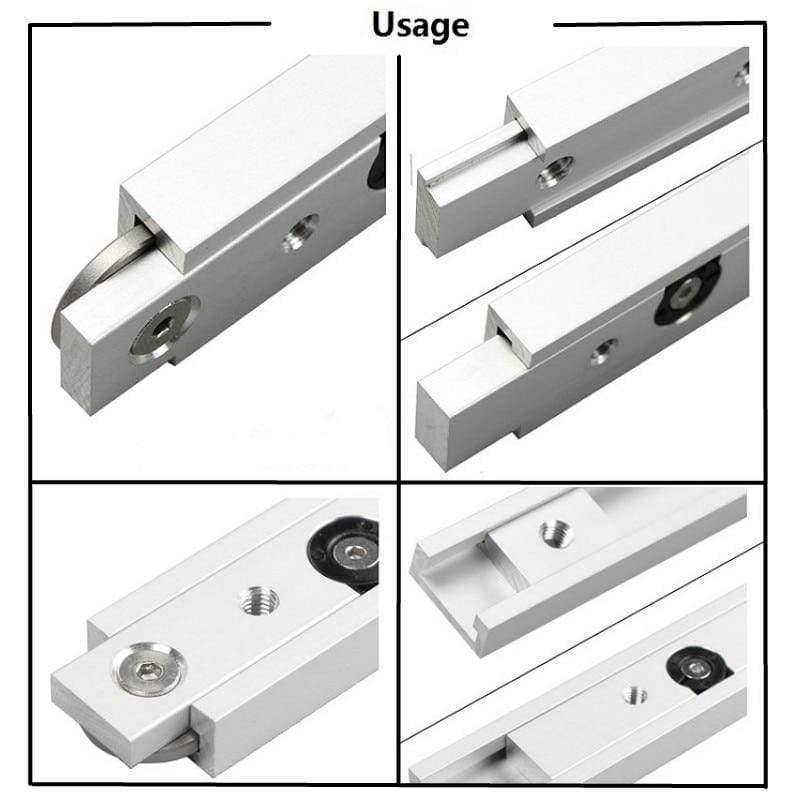 Avelena | Aluminiumlegierung T-Schienen Slot Gehrungsführung und Gehrungsleiste Schieber Tischsäge Gehrungsmaßstab Holzwerkzeuge Diy