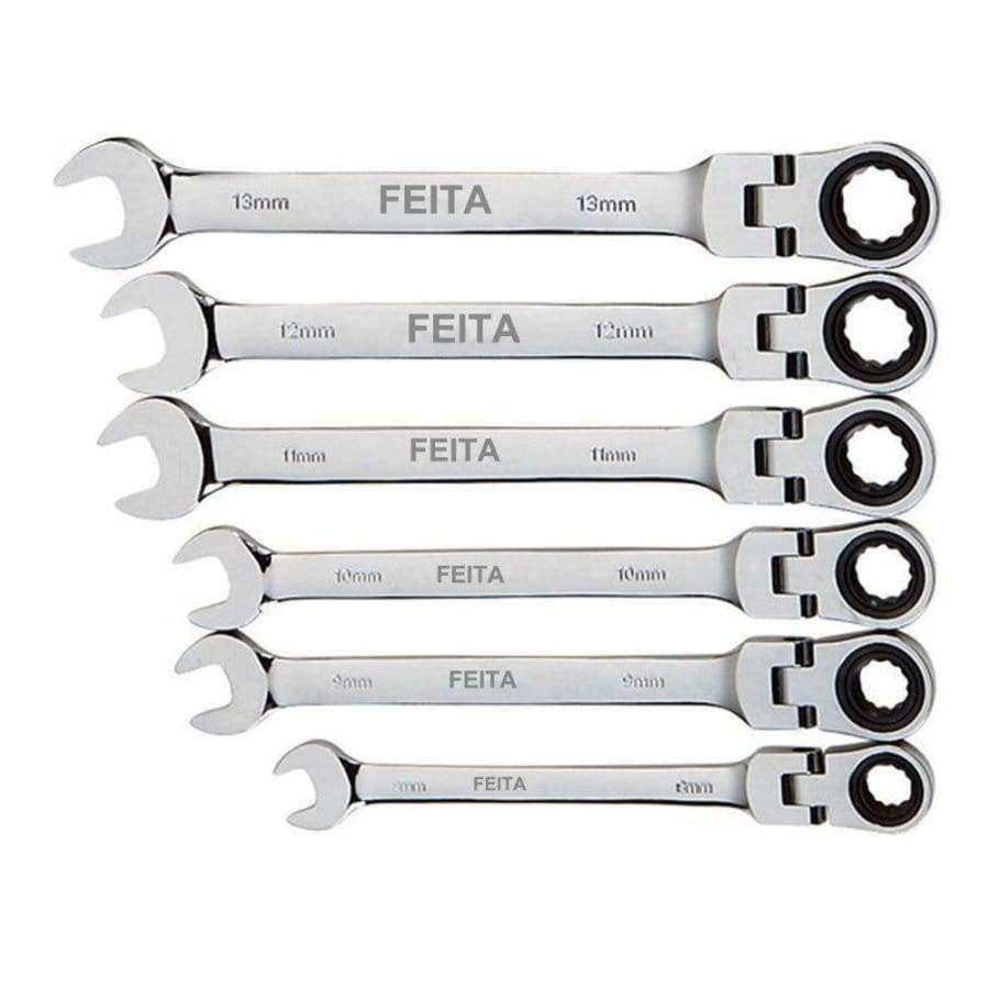 Avelena | Feita 8-13Mm Schraubenschlüssel Satz Drehmoment Flexible Offenes Ende Fahrradschlüssel Auto Reparatur Handwerkzeuge 1Stück & 6Stücke/Satz