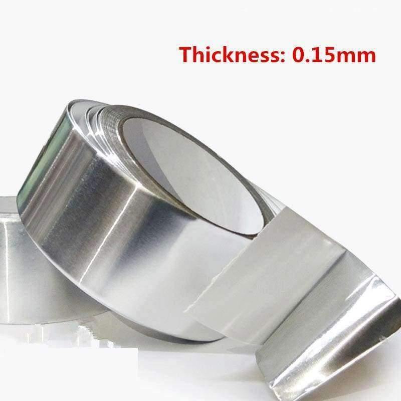 Avelena | Aluminiumfolie Klebeband 20M* 0,15Mm Aluminium Klebeband Hochtemperaturband Versiegelt Wasserdichter Schild Signal