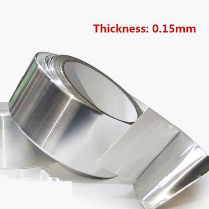 Avelena | Aluminiumfolie Klebeband 20M* 0,15Mm Aluminium Klebeband Hochtemperaturband Versiegelt Wasserdichter Schild Signal