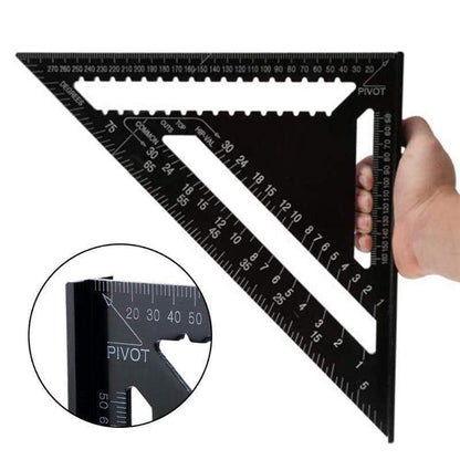 Avelena | 12 Zoll Dreieckslineal Zimmermannsquad Svenson Metrisches Quadrat Zimmermannswerkzeuge Tischler Quadrat Layout Gauge Messwerkzeug