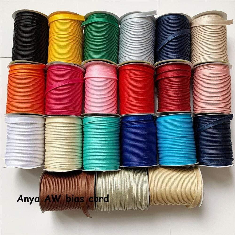Avelena | 12Mm X 20Yards/Rolle Satin Schrägband Bindeband, Aw Marke Handgemacht für Diy Kleidung Nähen und Säumen