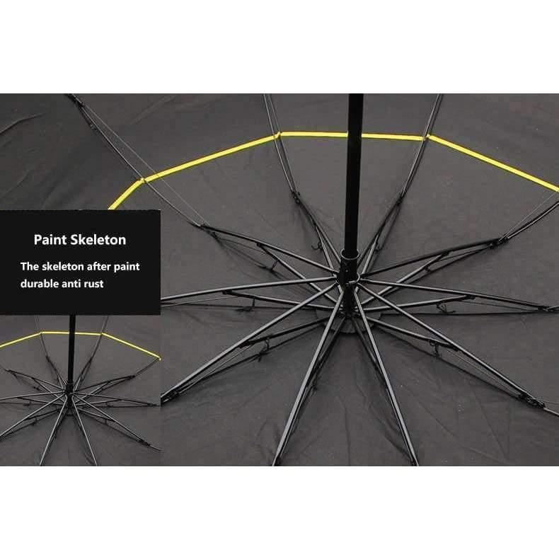 Avelena | 130Cm Große Top-Qualität Regenschirm Männer Regen Frauen Winddicht Groß Paraguas Männlich Frauen Sonne 3-Faltender Großer Regenschirm Outdoor Parapluie