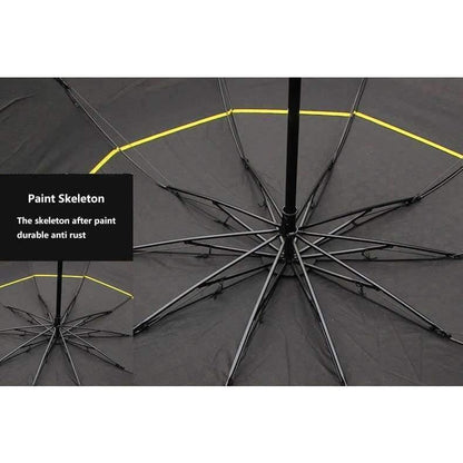 Avelena | 130Cm Große Top-Qualität Regenschirm Männer Regen Frauen Winddicht Groß Paraguas Männlich Frauen Sonne 3-Faltender Großer Regenschirm Outdoor Parapluie