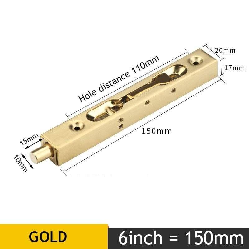 Avelena | 4/6/8/10 Zoll Edelstahl Versteckter Türbolzen Sicherheitswächter Türverschluss Schiebetürschloss Badezimmerbolzen Staubdicht Hardware