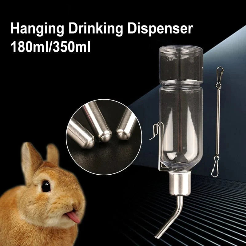 Avelena | 180Ml/350Ml Kunststoff Hamster Trinkflasche Käfig Wasserflasche Spender Für Kaninchen Meerschweinchen Hase Eichhörnchen Kleines Haustier Futterspender