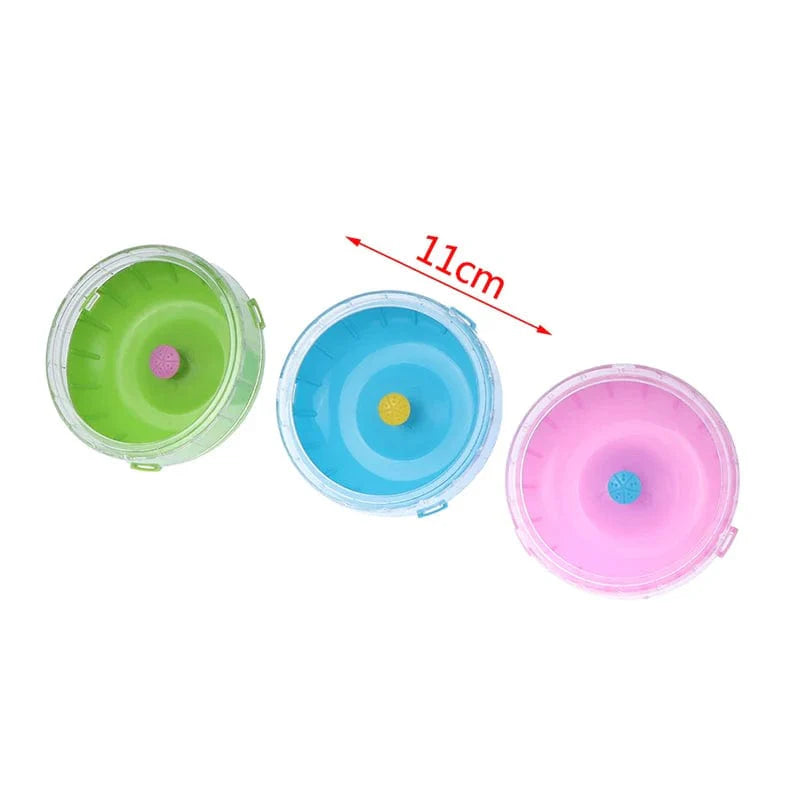 Avelena | 1 Stück 11 Cm Hamster Rad Kleine Tier Lauf Disc Spielzeuge Niedliches Plastisches Jogging Übungsrad Haustier Käfig Zubehör