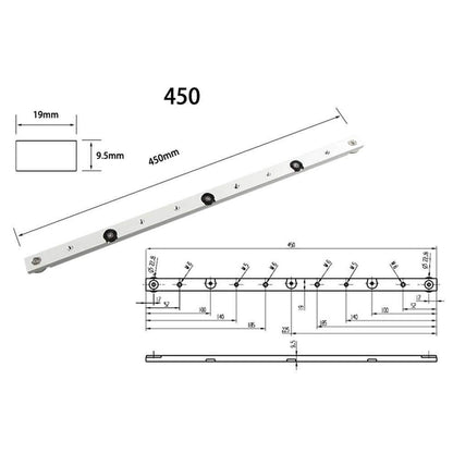 Avelena | 1 Stück Aluminiumlegierung T-Tracks Slot Gehrungsschiene und Gehrungsbar Schieber Tischsäge Gehrungsmaßstab Stange für Heimwerker Holzwerkzeug
