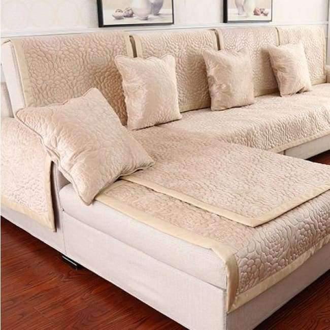 Avelena | 1 Stück Sofa Bezug Handtuch Fleece Stoff Anti-Milben Modernes Sofa Handtuch Überzug Sitz Couch Bezug Für Wohnzimmer Home Dekoration Rutschfest