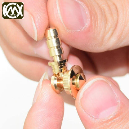 Avelena | 1Set 2 Scharniere und 1 Knopfverschluss 18K Goldene Zinklegierungs-Uhrgehäuse Kombination Scharnier und Schloss Hardware 18K Gold