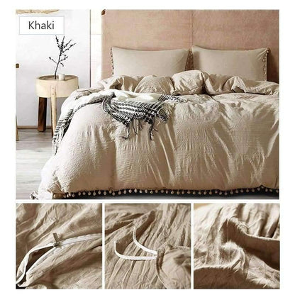 Avelena | 2/3Tlg Pink Bettwäsche Sets Mit Kleinen Ball Mikrofasern Stoff Twin Double Queen King Bettbezug Kissenbezug Bequemes Zuhause Textil