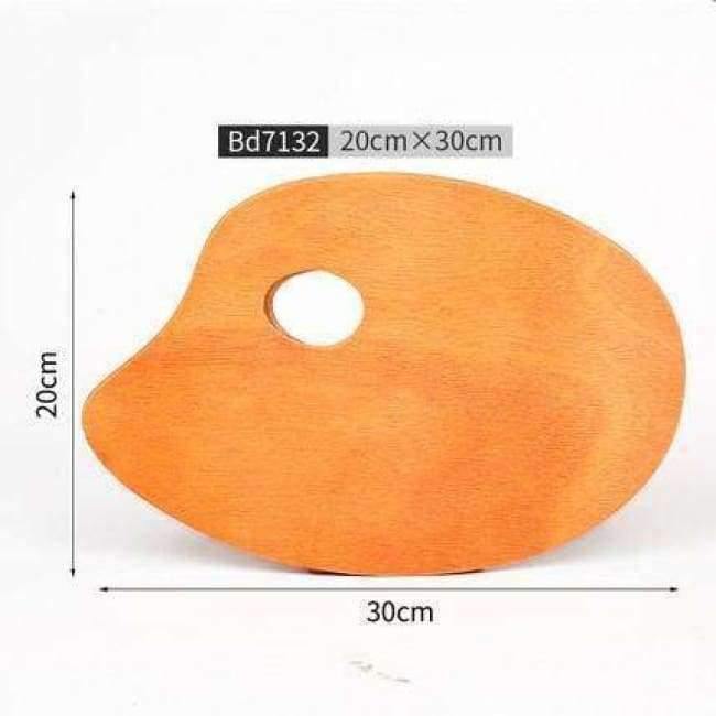 Avelena | 1 Stück Öl-Acryl-Malpalette Solide Holz Walnussfarbe Professionelles Ölmaltray Künstlerpalette Paleta Kunstbedarf