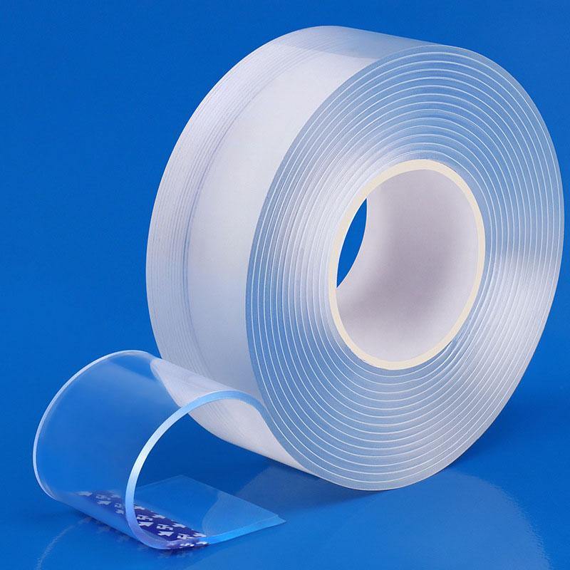Avelena | 1/2/3/5M 50Cm Doppelseitiges Klebeband Waschbar Festteppich Spike Kleber Transparente Streifen Gekko Tape Klebe Gadget Acryl Universal