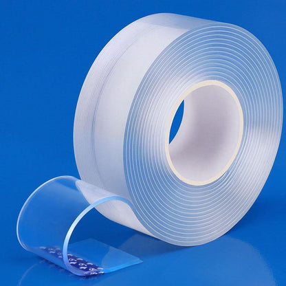 Avelena | 1/2/3/5M 50Cm Doppelseitiges Klebeband Waschbar Festteppich Spike Kleber Transparente Streifen Gekko Tape Klebe Gadget Acryl Universal