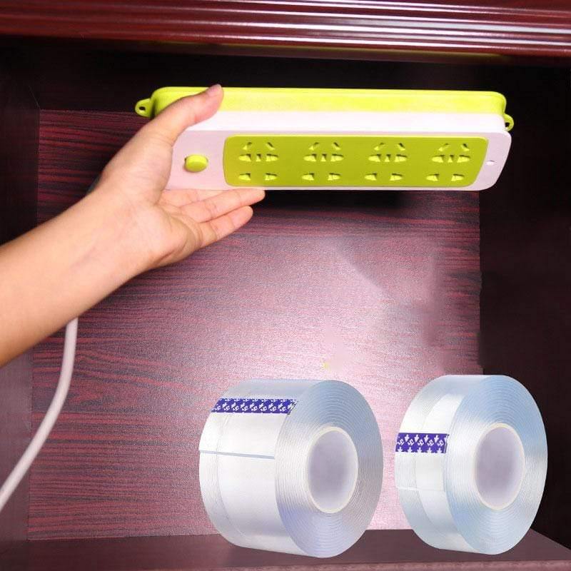 Avelena | 1/2/3/5M 50Cm Doppelseitiges Klebeband Waschbar Festteppich Spike Kleber Transparente Streifen Gekko Tape Klebe Gadget Acryl Universal