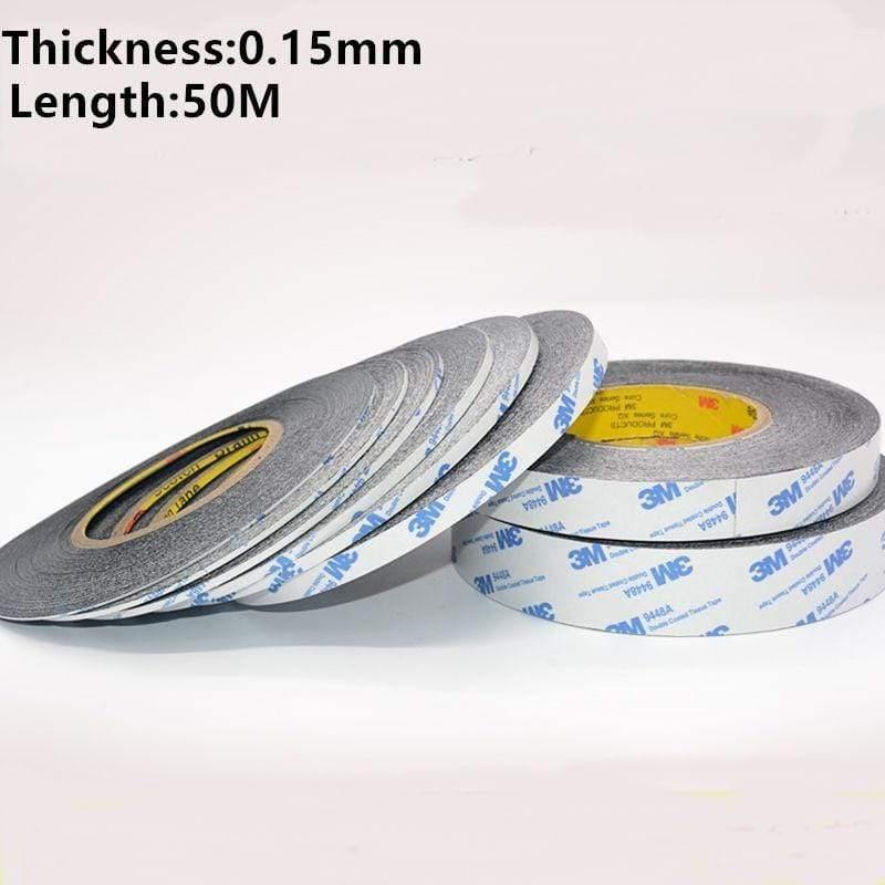 Avelena | 1Mm-10Mm*50 Meter Ultra Dünn & Slim Schwarz Doppelseitiges Klebeband für Mobiltelefon Bildschirm Lcd Display Digitizer Reparatur