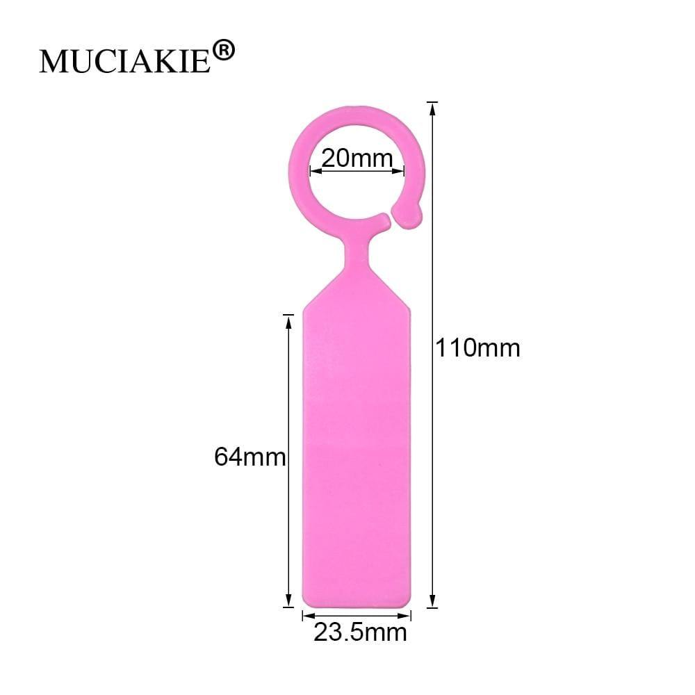 Avelena | 50Pcs Ring Plastik Hängeschilder Garten Pflanzen Topf Marker Wiederverwendbar Wasserdicht Dicke Haken Baum Etiketten Dekoration Werkzeug