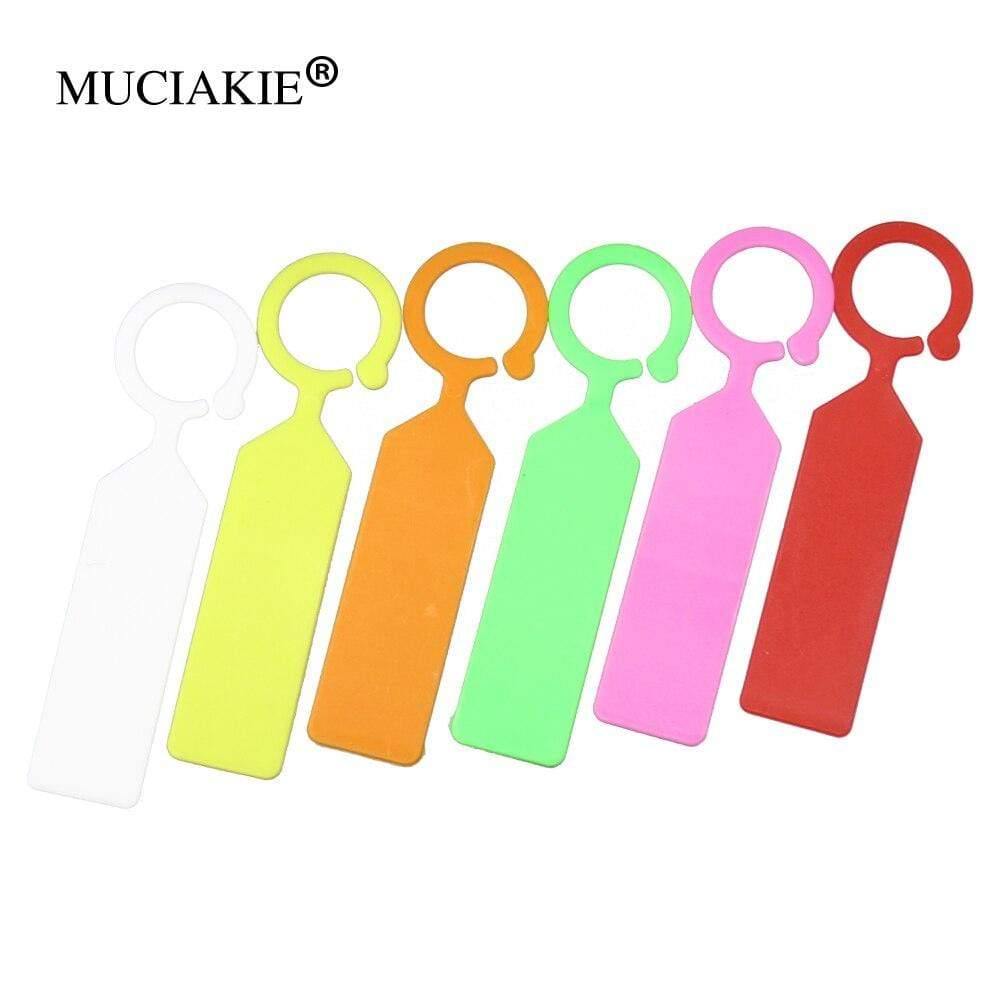 Avelena | 50Pcs Ring Plastik Hängeschilder Garten Pflanzen Topf Marker Wiederverwendbar Wasserdicht Dicke Haken Baum Etiketten Dekoration Werkzeug