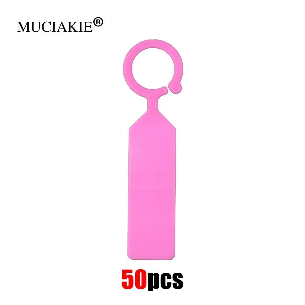 Avelena | 50Pcs Ring Plastik Hängeschilder Garten Pflanzen Topf Marker Wiederverwendbar Wasserdicht Dicke Haken Baum Etiketten Dekoration Werkzeug