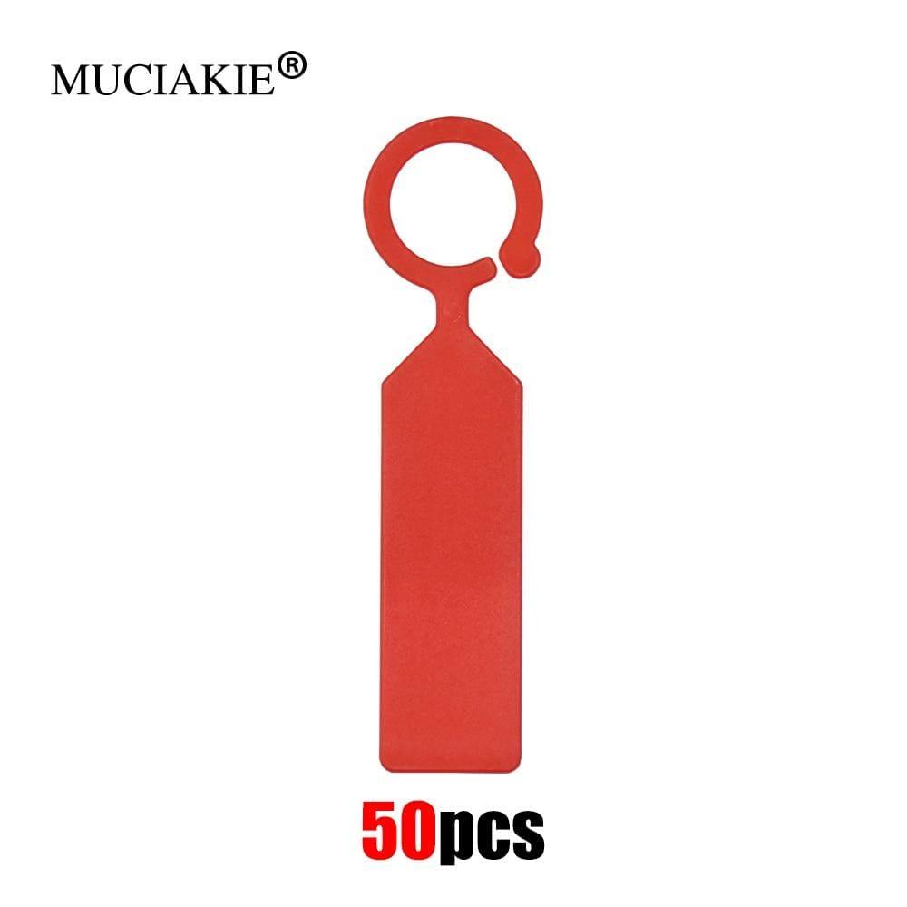 Avelena | 50Pcs Ring Plastik Hängeschilder Garten Pflanzen Topf Marker Wiederverwendbar Wasserdicht Dicke Haken Baum Etiketten Dekoration Werkzeug