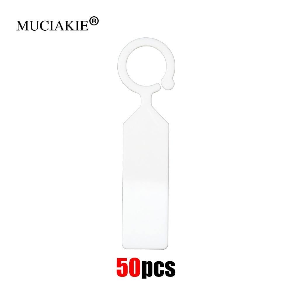 Avelena | 50Pcs Ring Plastik Hängeschilder Garten Pflanzen Topf Marker Wiederverwendbar Wasserdicht Dicke Haken Baum Etiketten Dekoration Werkzeug
