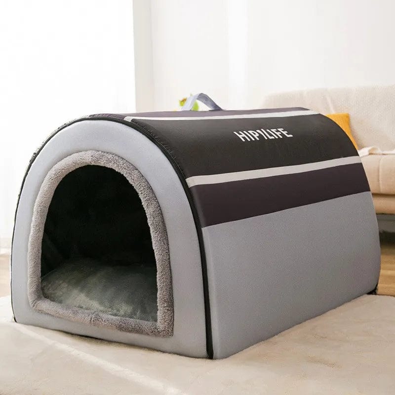 Avelena | 2022 Neu Winter Warm Faltbare Hundehütte Hundebett Haustierbedarf Kleine und Mittelgroße Hunde Warme Haustierbedarf Welpenhöhle Sofa