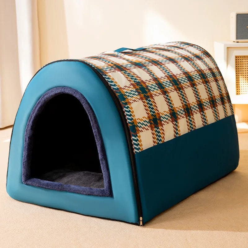 Avelena | 2022 Neu Winter Warm Faltbare Hundehütte Hundebett Haustierbedarf Kleine und Mittelgroße Hunde Warme Haustierbedarf Welpenhöhle Sofa