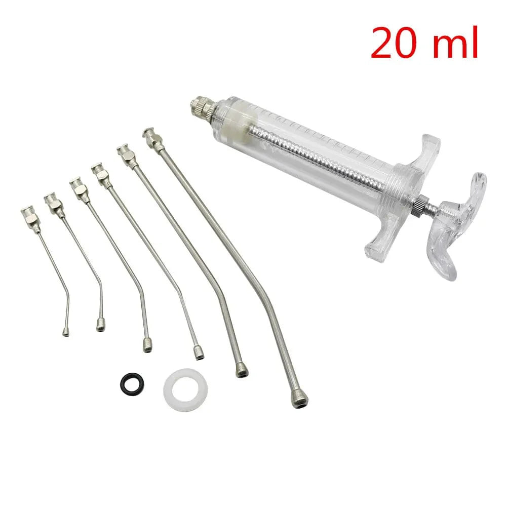 Avelena | 1 Set 10Ml/20Ml/50Ml Vogelfutter Spritze Kit Mit 6 Stück Gewölbten Gavage Rohren Vogel Fütterung Futter Medizin Zubehör