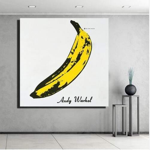 Avelena | Embelish Hand Draw Andy Warhol Banane Hd Druck Leinwand Ölmalerei Küchen Dekor Wandposter Wohnraum Kunstwerke Heim Bilder